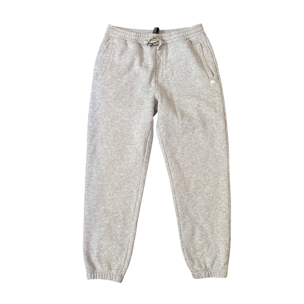 Vuori Jogger Sweatpants Mens Gray Heathered Organic Cotton Blend SIZE L